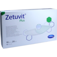 ZETUVIT Plus extrastarke Saugkompr.steril 10x20 cm