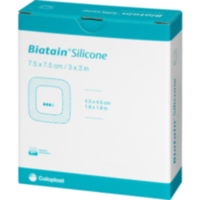 BIATAIN Silicone Schaumverband 7,5x7,5 cm