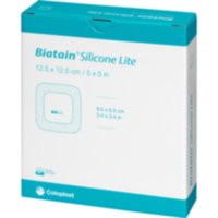 BIATAIN Silicone Lite Schaumverband 12,5x12,5 cm