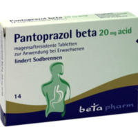 Pantoprazol beta 20mg acid magensaftresist. Tabl.