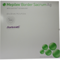 MEPILEX Border Sacrum Ag Schaumverb.23x23 cm ster.