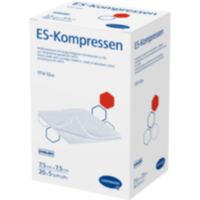 ES-KOMPRESSEN steril 7,5x7,5 cm 12fach Großpackung