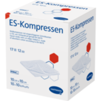 ES-KOMPRESSEN steril 10x10 cm 12fach Großpackung