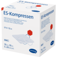 ES-KOMPRESSEN steril 10x10 cm 12fach Großpackung