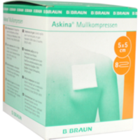 ASKINA Mullkompressen 5x5 cm steril 8fach