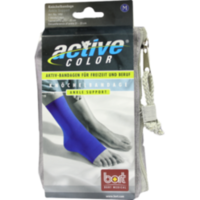 BORT ActiveColor Knöchelbandage M blau