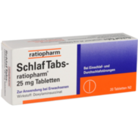 Schlaf Tabs-ratiopharm 25mg Tabletten