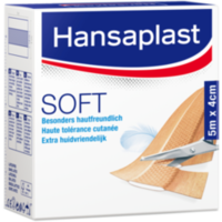 HANSAPLAST Soft Pflaster 4 cmx5 m Rolle