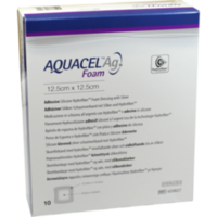 AQUACEL Ag Foam adhäsiv 12,5x12,5 cm Verband