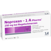 NAPROXEN-1A Pharma 250 mg b.Regelschmerzen Tabl.