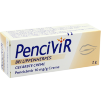 Pencivir bei Lippenherpes Gefärbte Creme