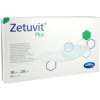 ZETUVIT Plus extrastarke Saugkompr.steril 10x20 cm