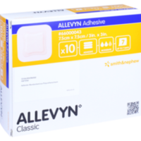 ALLEVYN Adhesive 7,5x7,5 cm haftende Wundauflage