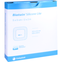 BIATAIN Silicone Lite Schaumverband 5x5 cm