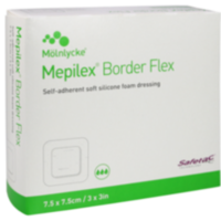 MEPILEX Border Flex Schaumverb.haft.7,5x7,5 cm