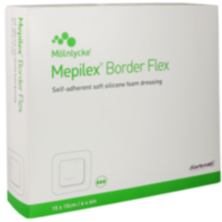 MEPILEX Border Flex Schaumverb.haft.15x15 cm