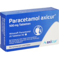 Paracetamol axicur 500 mg Tabletten