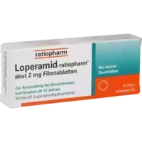 Loperamid-ratiopharm akut 2mg Filmtabletten