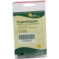 Augenklappe schwarz mit Gummiband