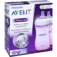 AVENT Naturnah Flasche 260ml Doppelpack rosa
