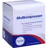 MULLKOMPRESSEN STERIL 5X5 8F