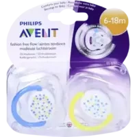 AVENT SCHNULLER FREEFLOW TREND 6-18M BPA-FREI