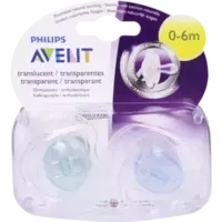 AVENT Schnuller durchsichtige Designs 0-6m