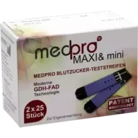 medpro MAXI & mini Blutzucker-Teststreifen