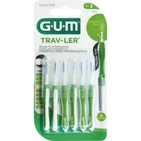 GUM TRAV-LER grün Tanne 1.1mm Interdental+6 Kappen