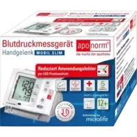 APONORM Blutdruck Messgerät Mobil Slim Handgelenk
