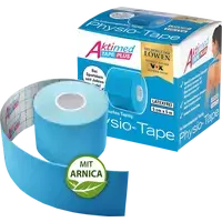 Aktimed TAPE PLUS lightblue elast.Tape m.Zusatzn.