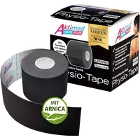 Aktimed TAPE PLUS black elast.Tape m.Zusatzn.