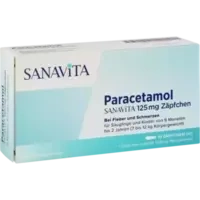 Paracetamol SANAVITA 125 mg Zäpfchen