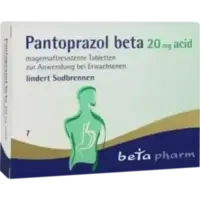 PANTOPRAZOL beta 20 mg acid magensaftres.Tabletten