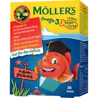 Möller's Omega-3 Gelee Fisch Erdbeere