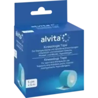 Alvita Kinesiologie Tape 5cm x 5m blau