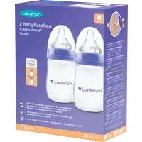 LANSINOH Babyflaschen&NaturalWave Sauger S 2x160ml