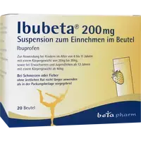 Ibubeta 200 mg Suspension zum Einnehmen im Beutel