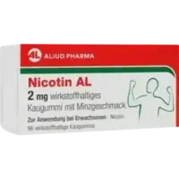 Nicotin AL 2 mg wirkstoffh.Kaugummi mit Minzgeschm