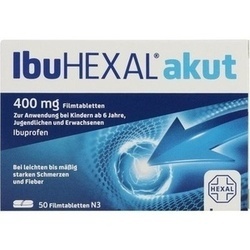 Abbildung klein von Ibuhexal Akut 400mg Filmtabletten