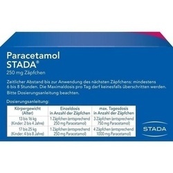 Abbildung klein von Paracetamol Stada 250mg Zäpfchen