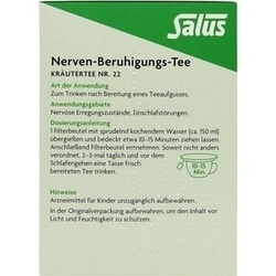 Abbildung klein von Nerven-Beruhigungs-Tee Kräutertee Nr. 22 Bio Salus