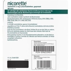 Abbildung klein von Nicorette Freshmint 2mg Lutschtabletten Gepresst