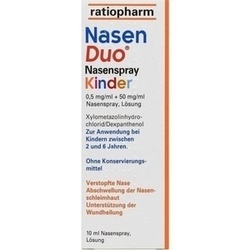 Abbildung klein von Nasenduo Nasenspray Kinder