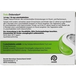 Abbildung klein von Dolo-Dobendan 1.4mg/10 Mg Lutschtabletten
