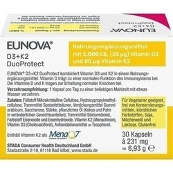 Abbildung klein von Eunova Duoprotect D3+K2 1000ie/80ug