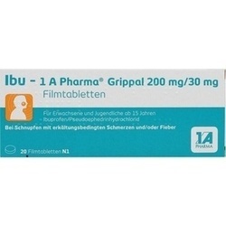 Abbildung klein von Ibu - 1 A Pharma Grippal 200 Mg/30 Mg Filmtabl.