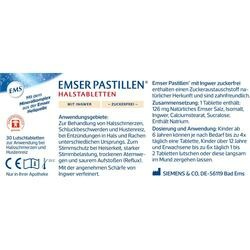 Abbildung klein von Emser Pastillen Halstabletten M. Ingwer Zuckerfrei