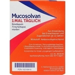 Abbildung klein von Mucosolvan 1mal Täglich Retardkapseln