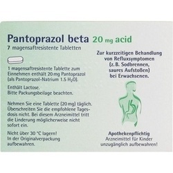 Abbildung klein von Pantoprazol Beta 20 Mg Acid Magensaftres.Tabletten
